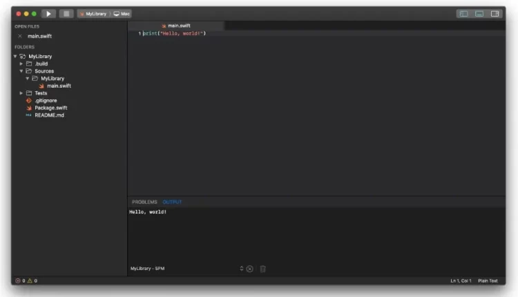 Nimble is a lightweight open source IDE written in Swift