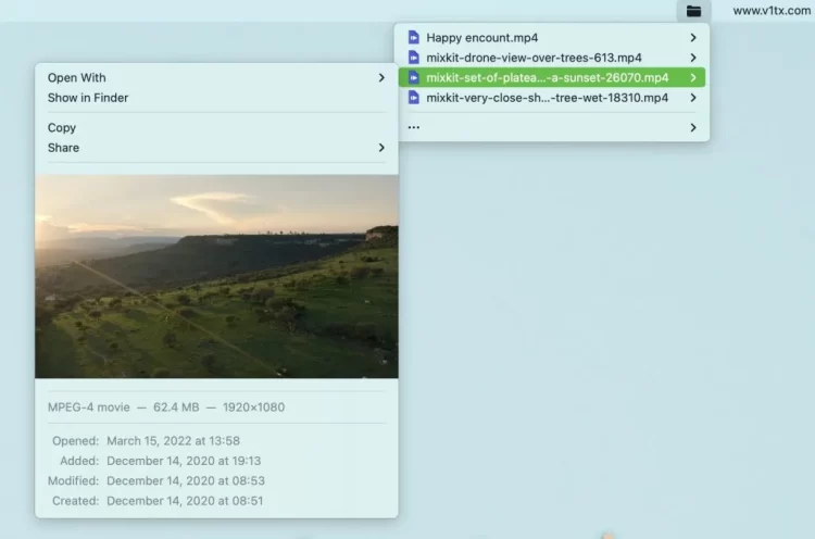 Folder Peek Quickly access folders in the Mac menu bar