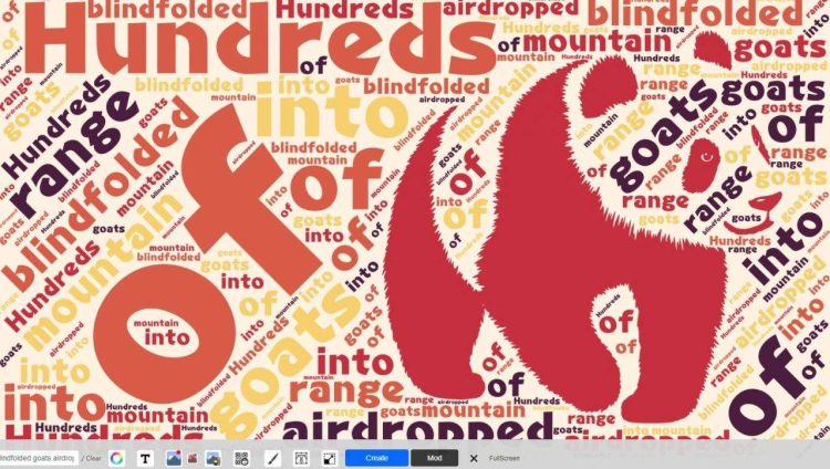 Generate word clouds online with Word Art