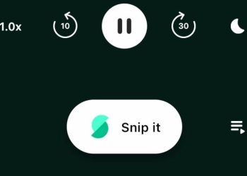 Snipd artificial intelligence combined with one-click editing makes podcasts your learning tool
