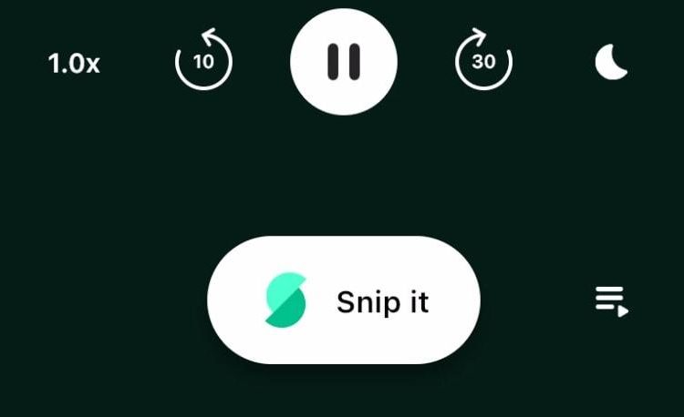 Snipd artificial intelligence combined with one-click editing makes podcasts your learning tool