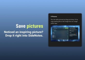 SideNotes shortcut notes hidden on the edge of the screen (macOS)